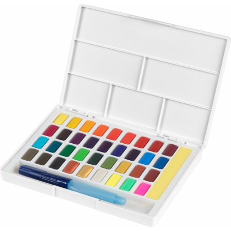 Watercolours in pans Set, 36 colours